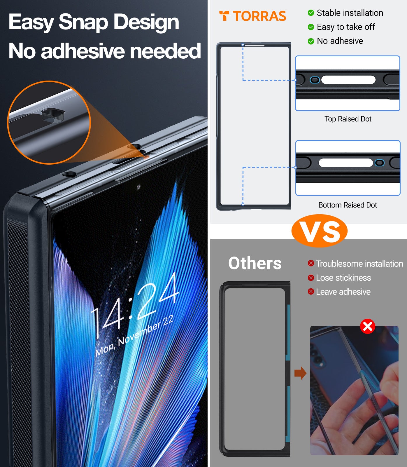 【 Galaxy Z Fold 7系列】TORRAS Ostand Spin Magsafe 手機保護殼