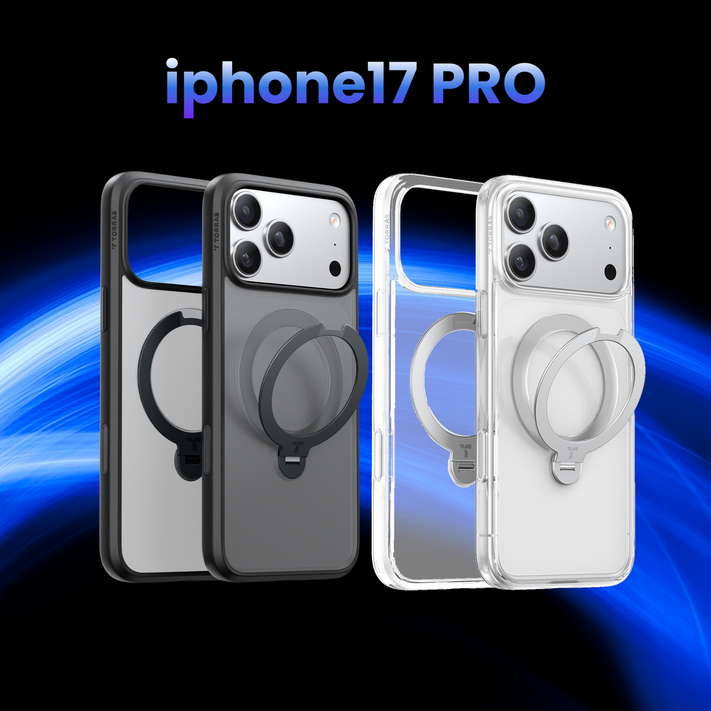 【iPhone 17 Pro】TORRAS Ostand Spin Magsafe Phone Case