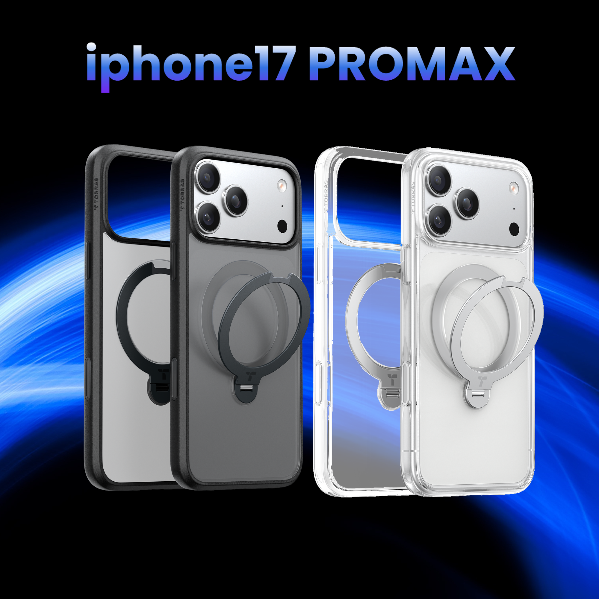 TORRAS Ostand クリスマスiPhone 17 Pro Max iPhone 17 ProMax】TORRAS Ostand Spin Magsafe Phone Case – Torras