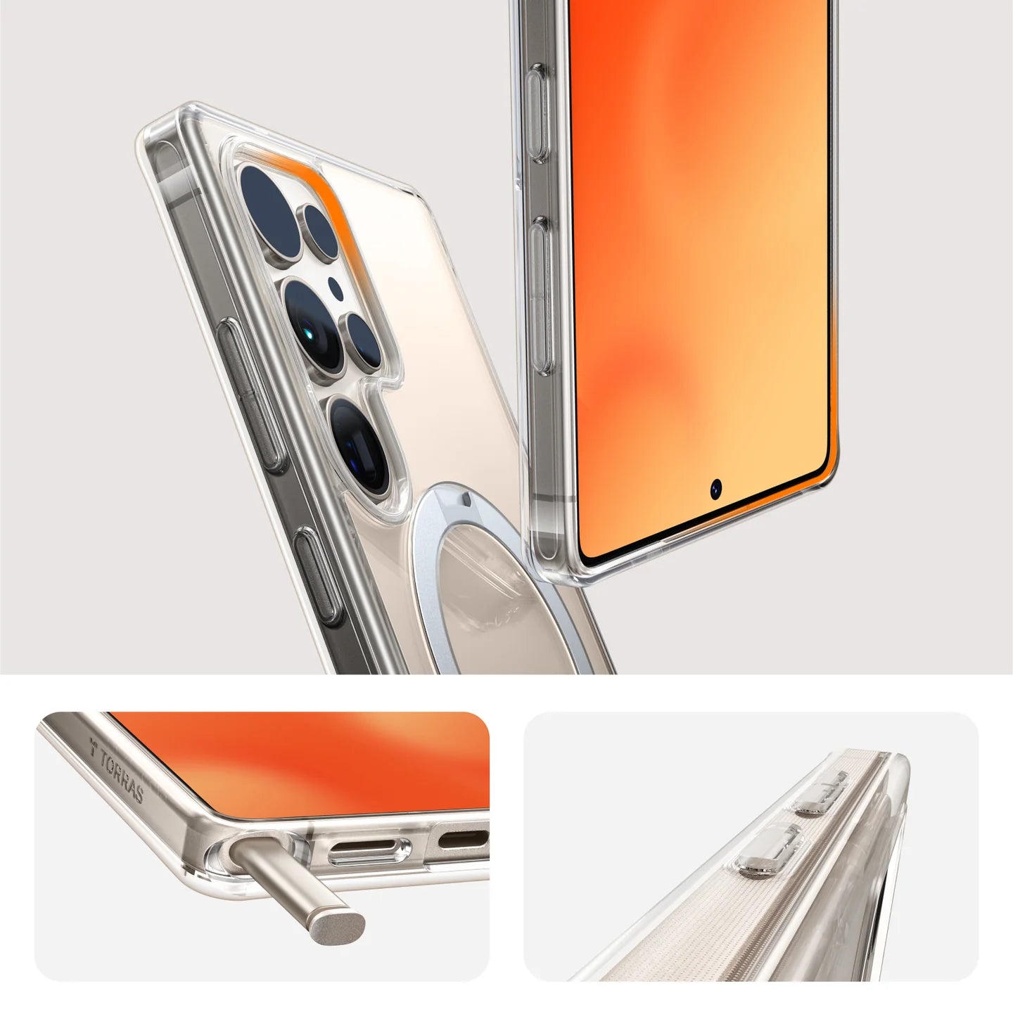 【 Samsung Galaxy S25 系列】TORRAS Ostand Spin Magsafe 手機保護殼