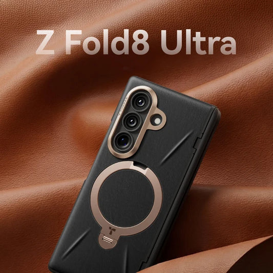 【 Galaxy Z Fold 8 Ultra】TORRAS Ostand Q3 VegSkin 皮革防摔手機殼